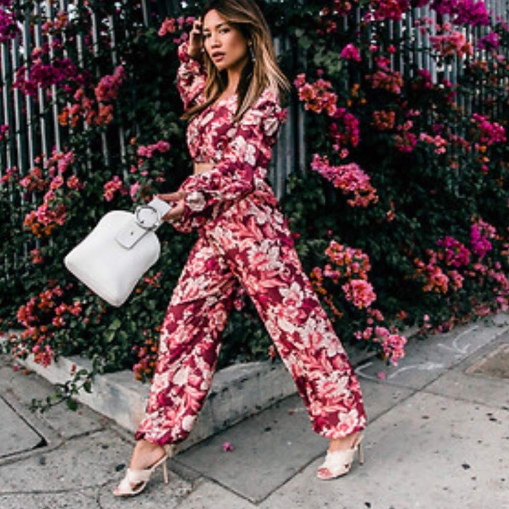 Zara Jogger Floral Pants